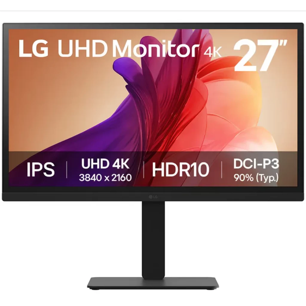 LG 27BA45U-B 27" 4K Ultra HD HDR10 Preto - Monitor de PC