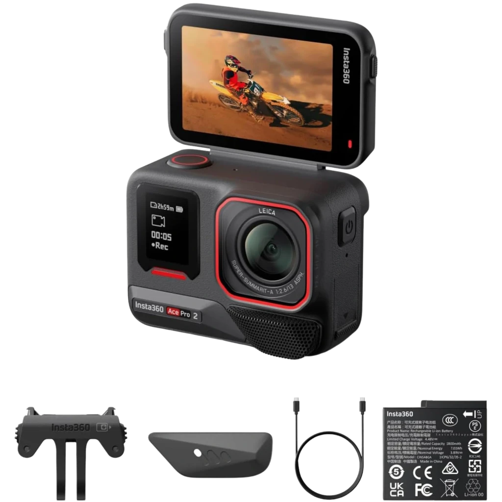 Insta360 Ace Pro 2 8K 50 MP Submersível até 12 m FlowState