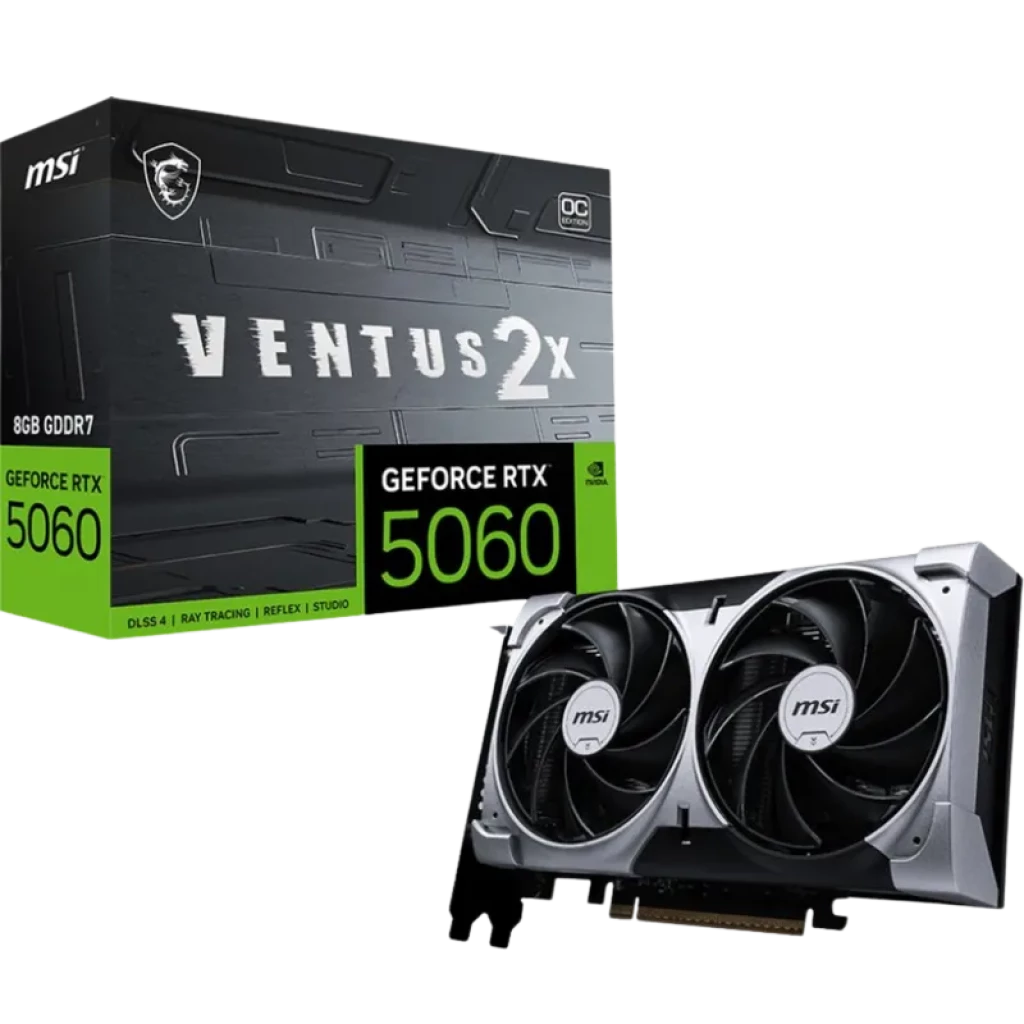 MSI GeForce RTX 5060 8G VENTUS 2X OC NVIDIA 8 GB GDDR7 - Placa gráfica