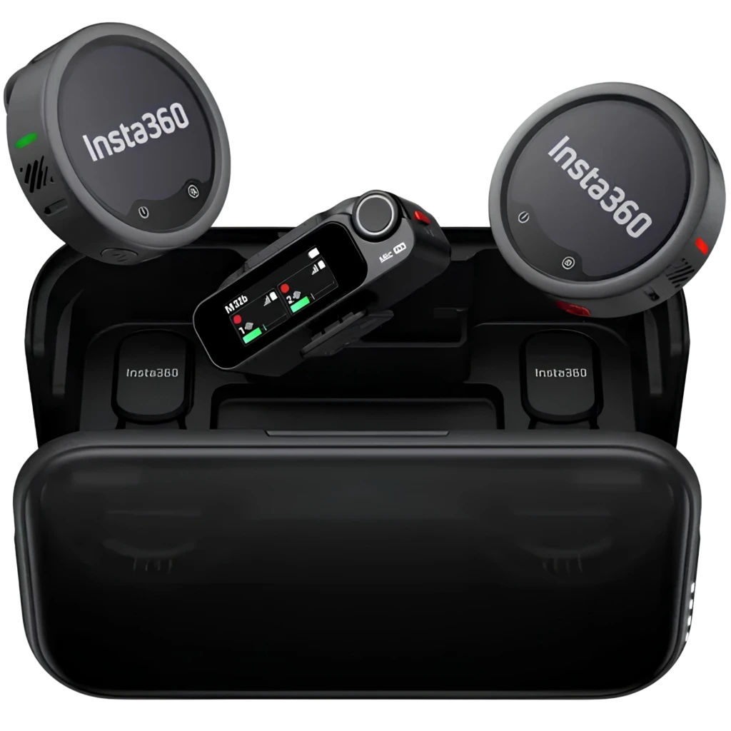 Insta360 Mic Pro (2 TX + 1 RX) Microfone sem fios omnidirecional