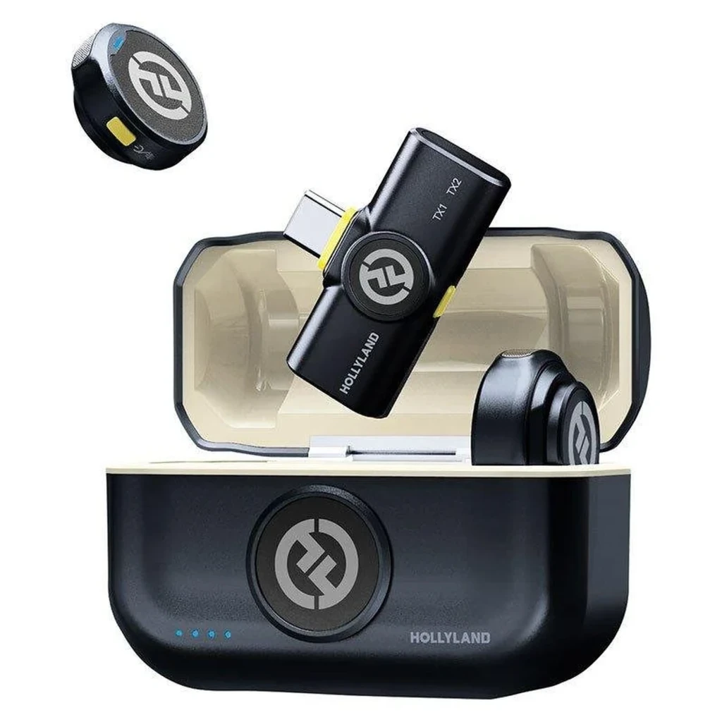 Microfone Hollyland Lark M2 Duo Mobile USB-C Sem Fios de Lapela