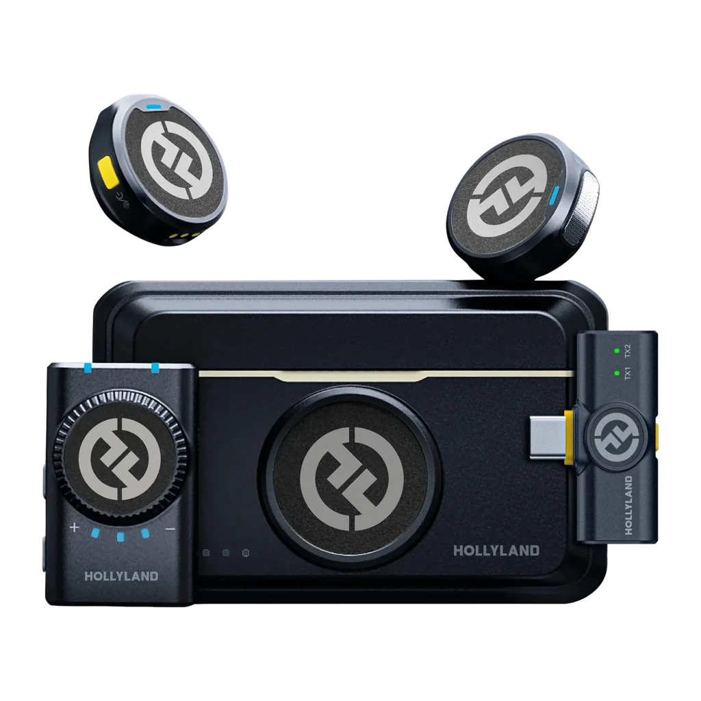 Microfone Hollyland Lark M2 Mini Combo Sem Fios de Lapela