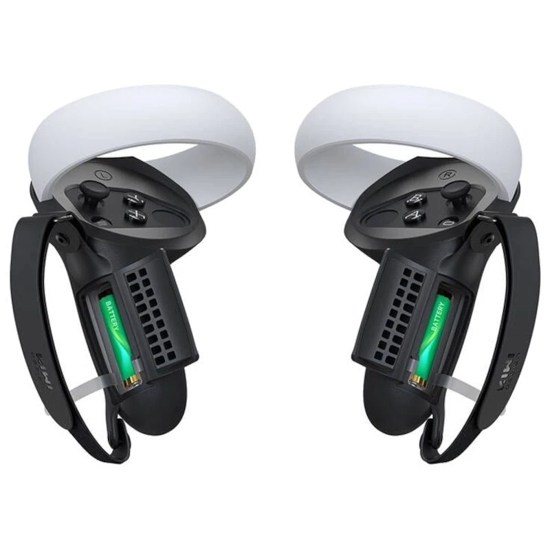 Capas de proteção com pega Kiwi Design Q1 PRO-2.2 com protetor de bateria para Meta Quest 2 Preto
