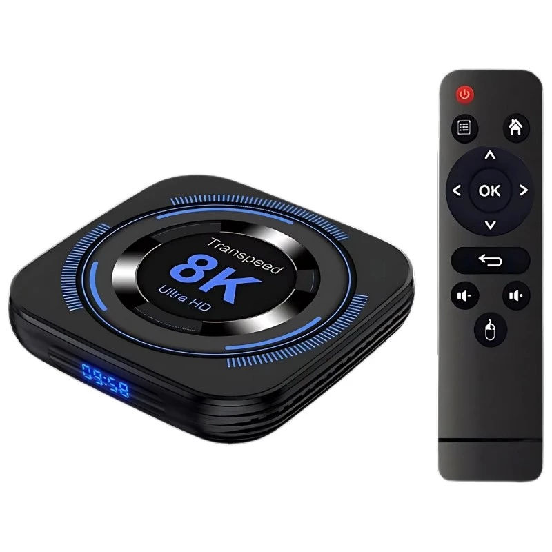 Transspeed 8K H618 4GB/64GB Dual Wifi Android 12 Preto - Android TV