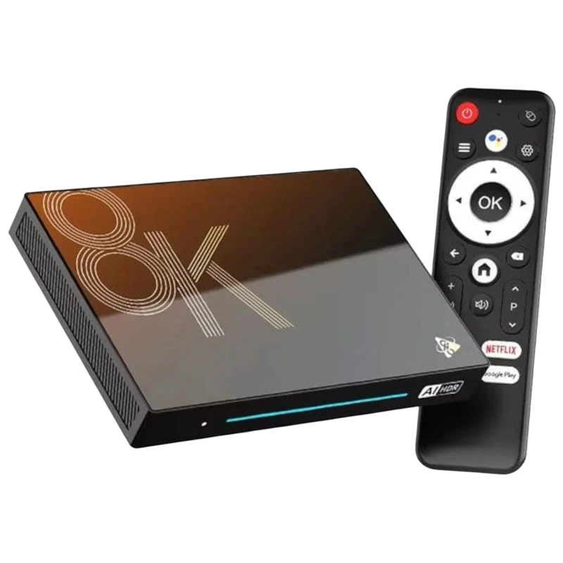 H96 MAX M9S 8K RK3576 8GB/128GB Wifi 6 Android 14 Preto - Android TV