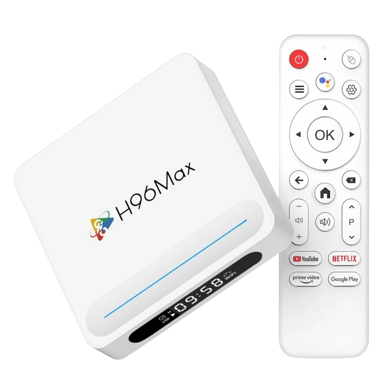 H96 Max H618 Plus 4GB/32GB 8K WiFi6 Android 14 Branco - Android TV