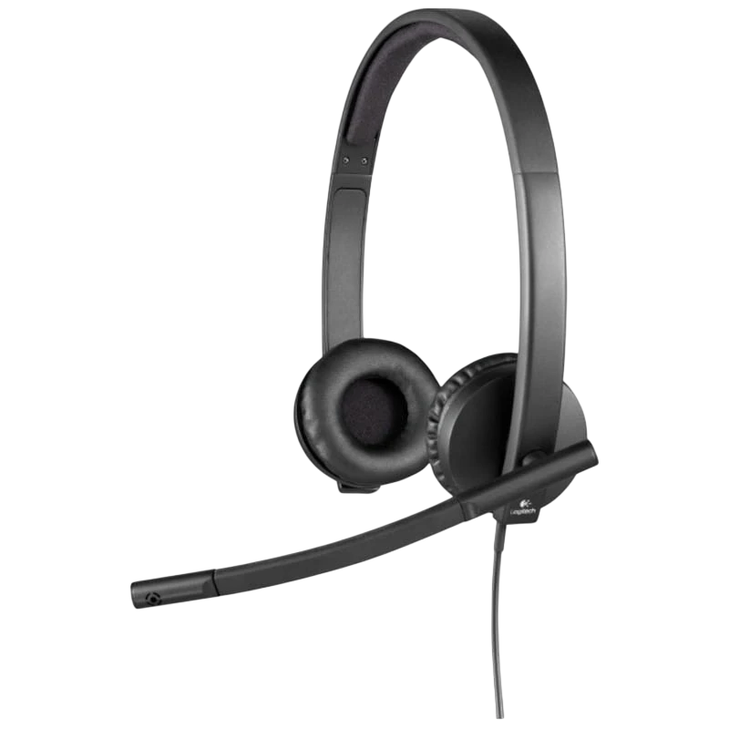 Logitech H570e com Microphone Preto