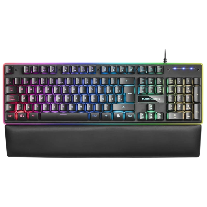 Teclado para jogos Mars Gaming MK320 RGB USB Preto