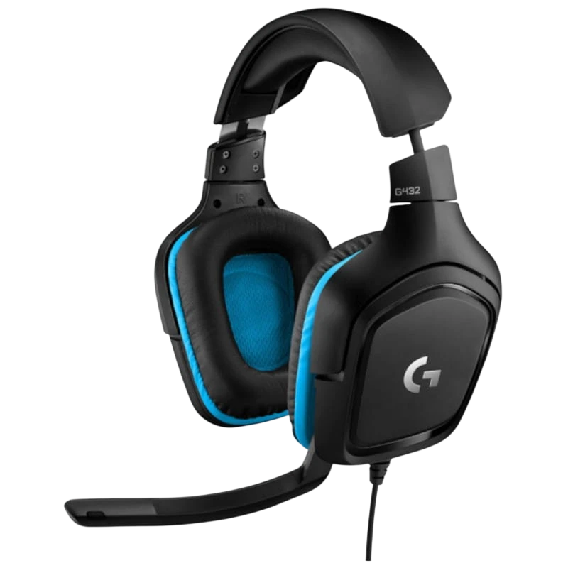 Logitech G432 Preto/Azul