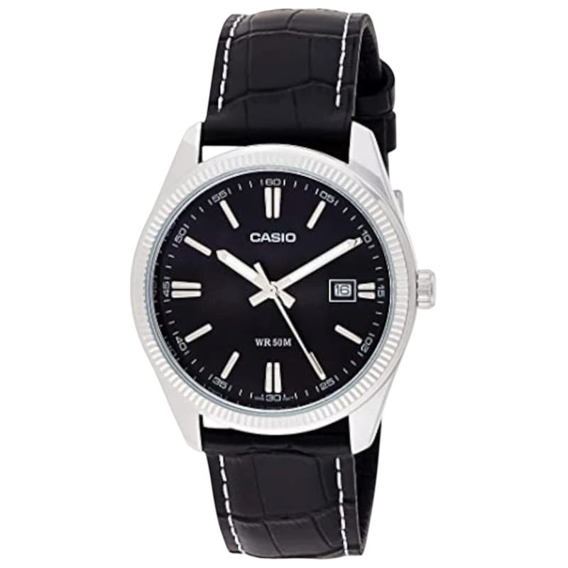 Casio MTP-1302PL-1AVEF Collection Men Relógio Analógico Preto
