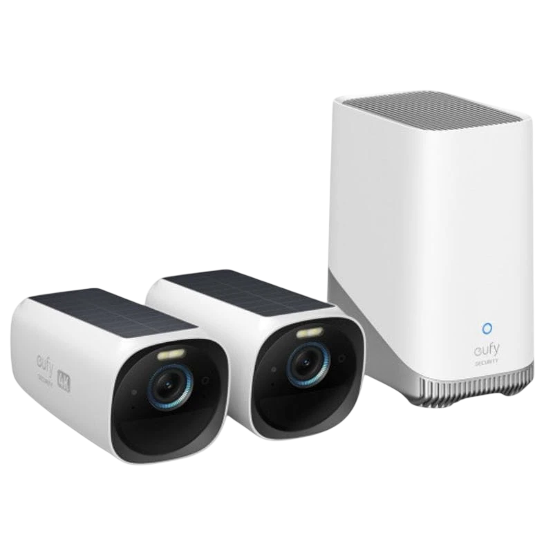 eufy Security S330 (eufyCam 3) 4K UHD Painel solar Branco / Preto