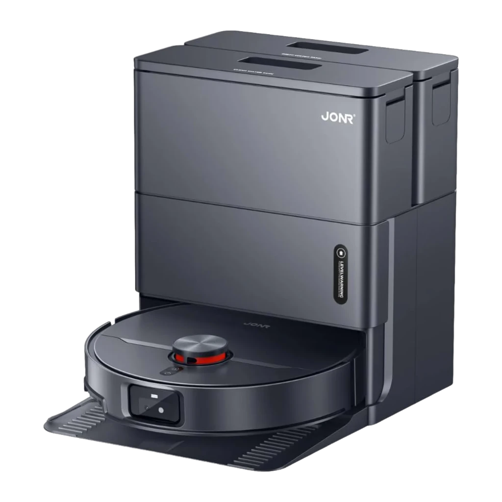 Robot Aspirador JONR X1 Max LiDAR 3D + IA Esfregões Giratórios 75°C Autoesvaziamento 20000Pa