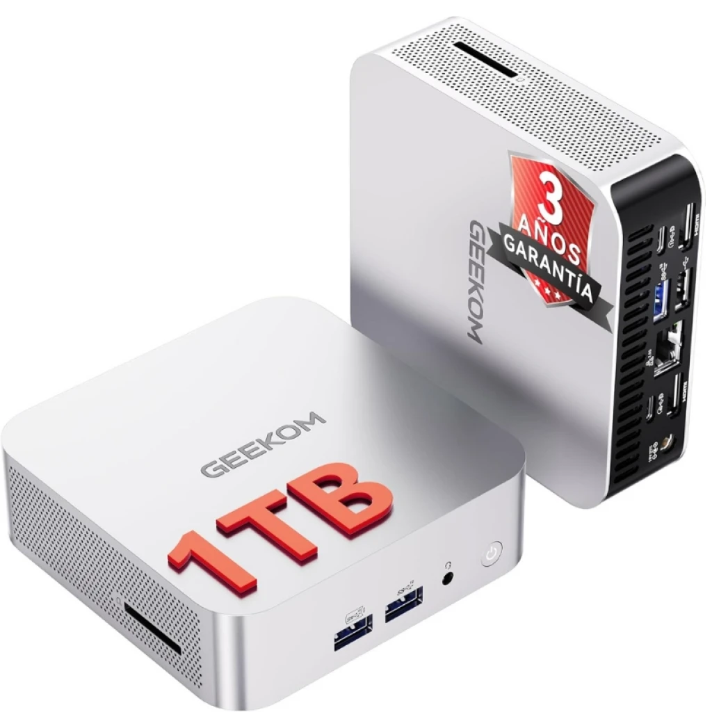 GEEKOM A6 AMD Ryzen 7 6800U 16 GB/1 TB W11 Pro - Mini PC