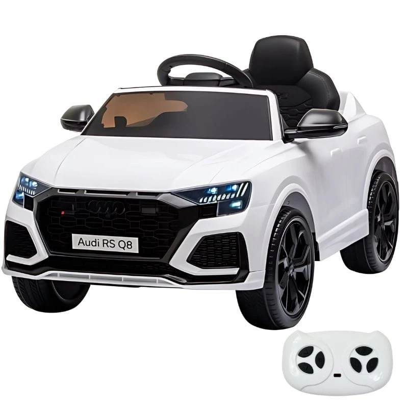 Audi RS Q8 12V Branco - Carro elétrico para crianças