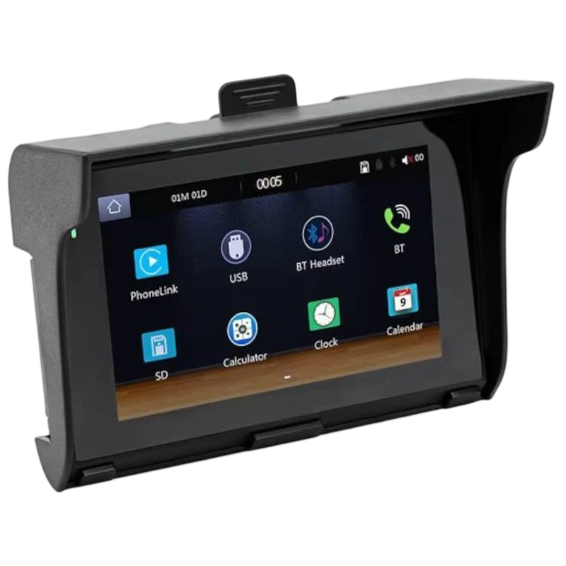 Ecrã tátil universal SWM B5350 5 polegadas Carplay/Android Auto sem fios Preto
