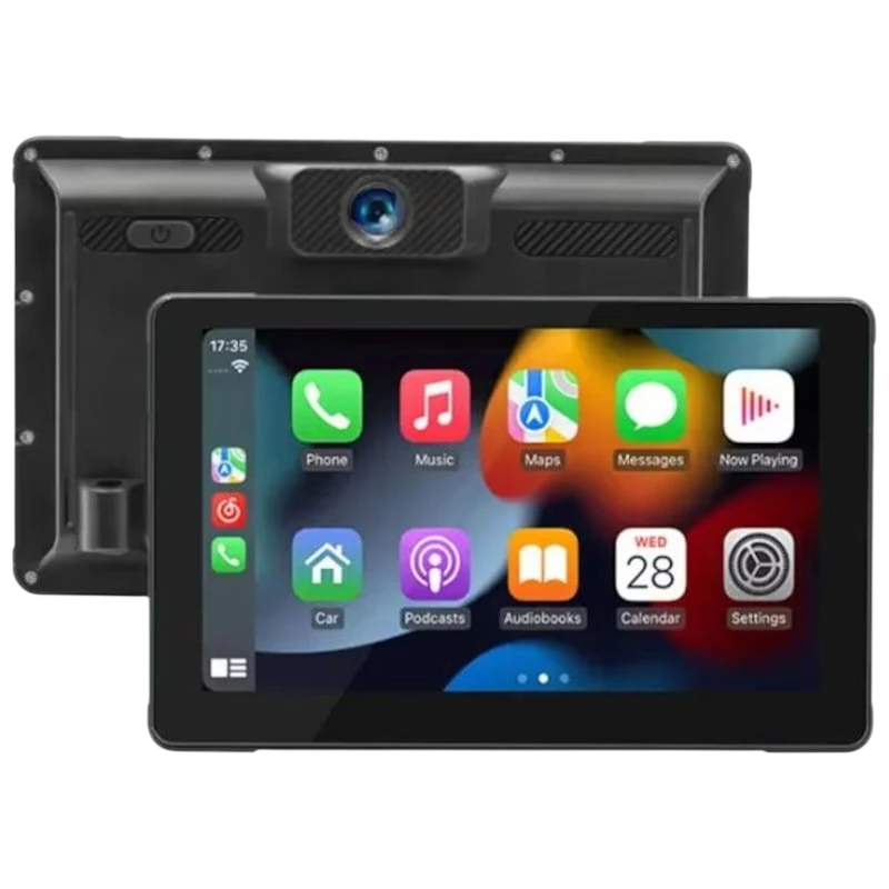 Ecrã tátil universal SWM B5351 7 polegadas Carplay/Android Auto sem fios Preto