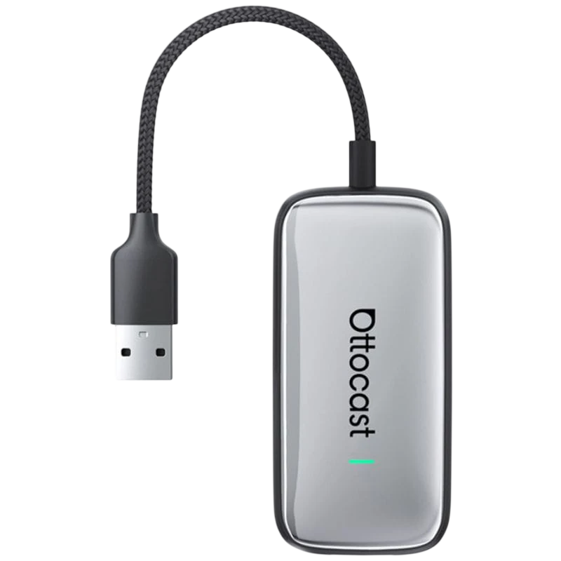 Ottocast Play2Video Ultra - Adaptador sem fios Apple Carplay, Android Auto