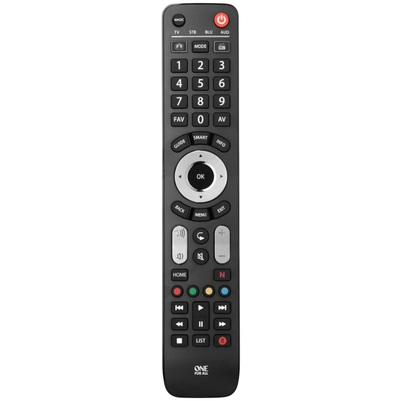 One For All Evolve 4 comando à distância IR Wireless Áudio