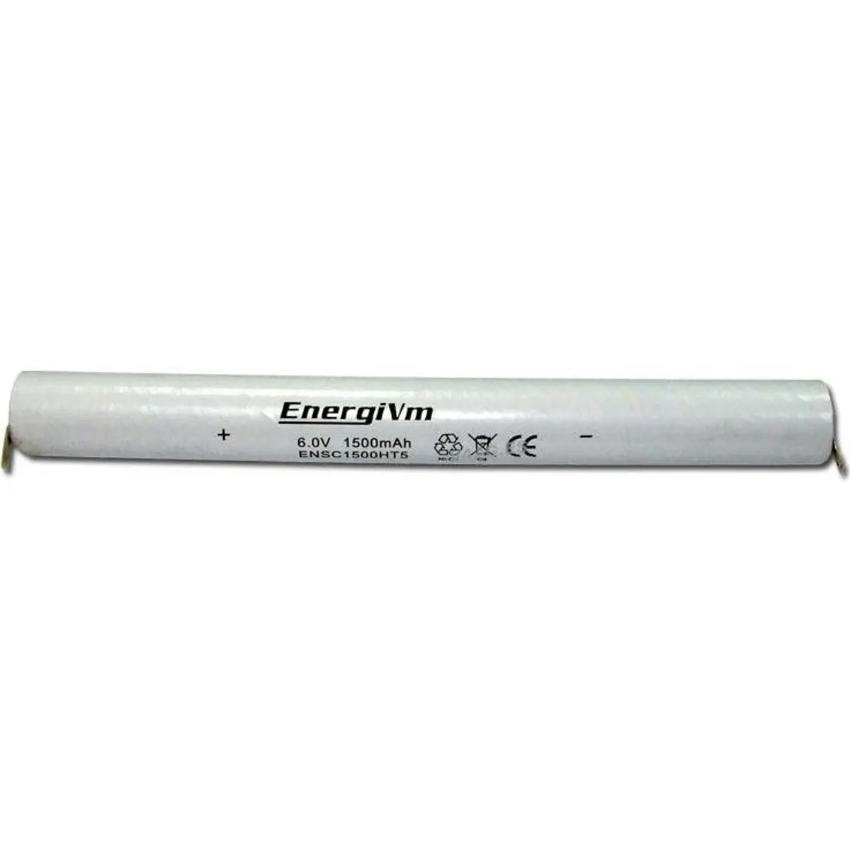EnergiVM ENSC1500HT5 - Bateria NiCd 5xSubC 1500mAh 6V High Temperature - c/ patilhas