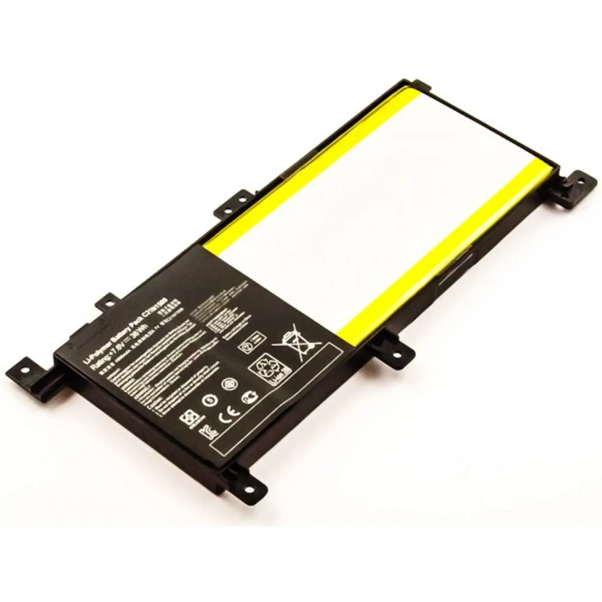Bateria para computador portátil compatível com ASUS X556UB Li-Pol 7.6V 5000mAh 38.0Wh