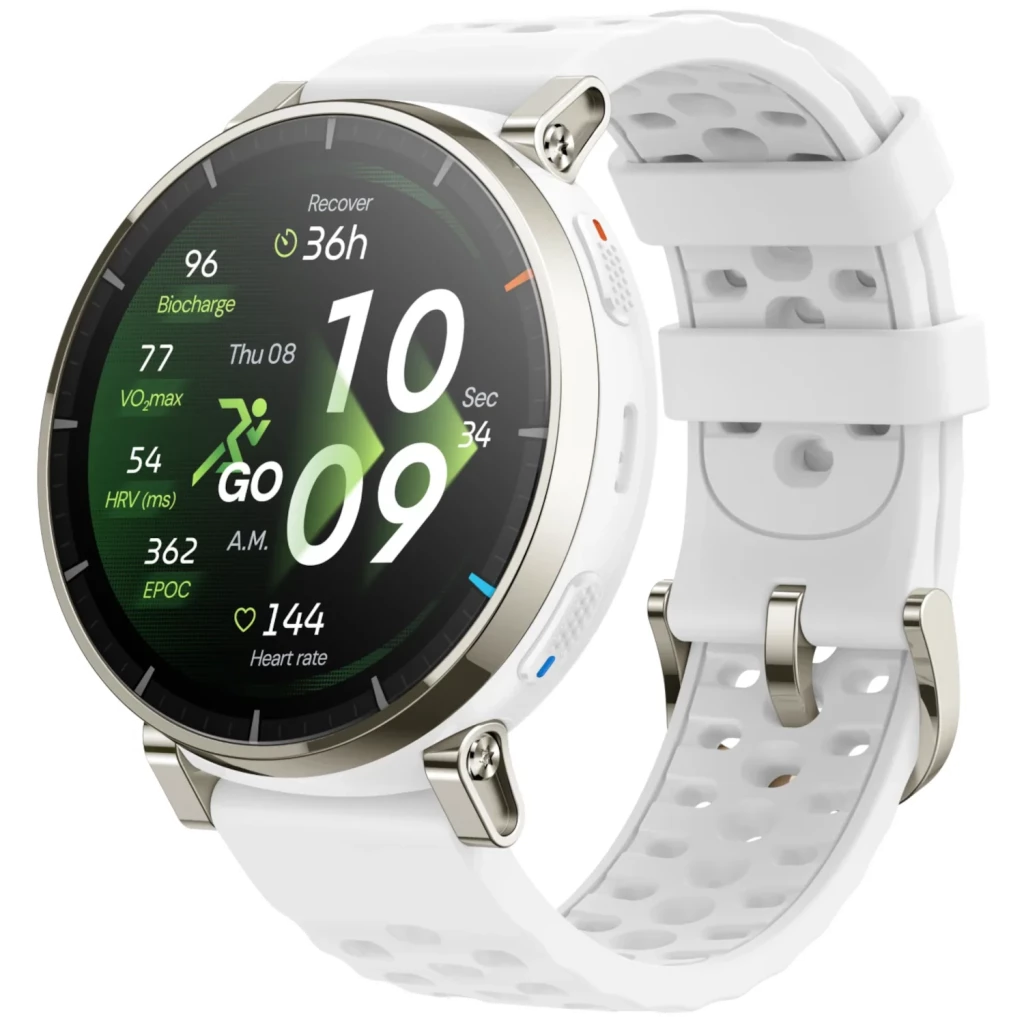 Amazfit Active 3 Premium 1,32" AMOLED Tátil GPS Aero White - Smartwatch