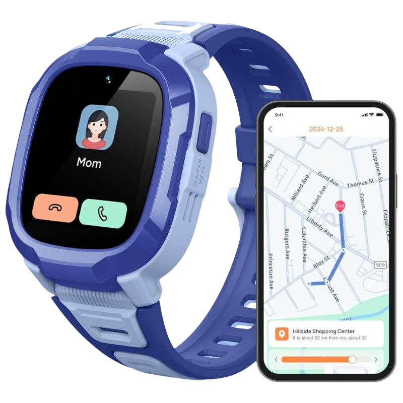 Mibro Kids P6 com 4G GPS e câmara integrada, Azul