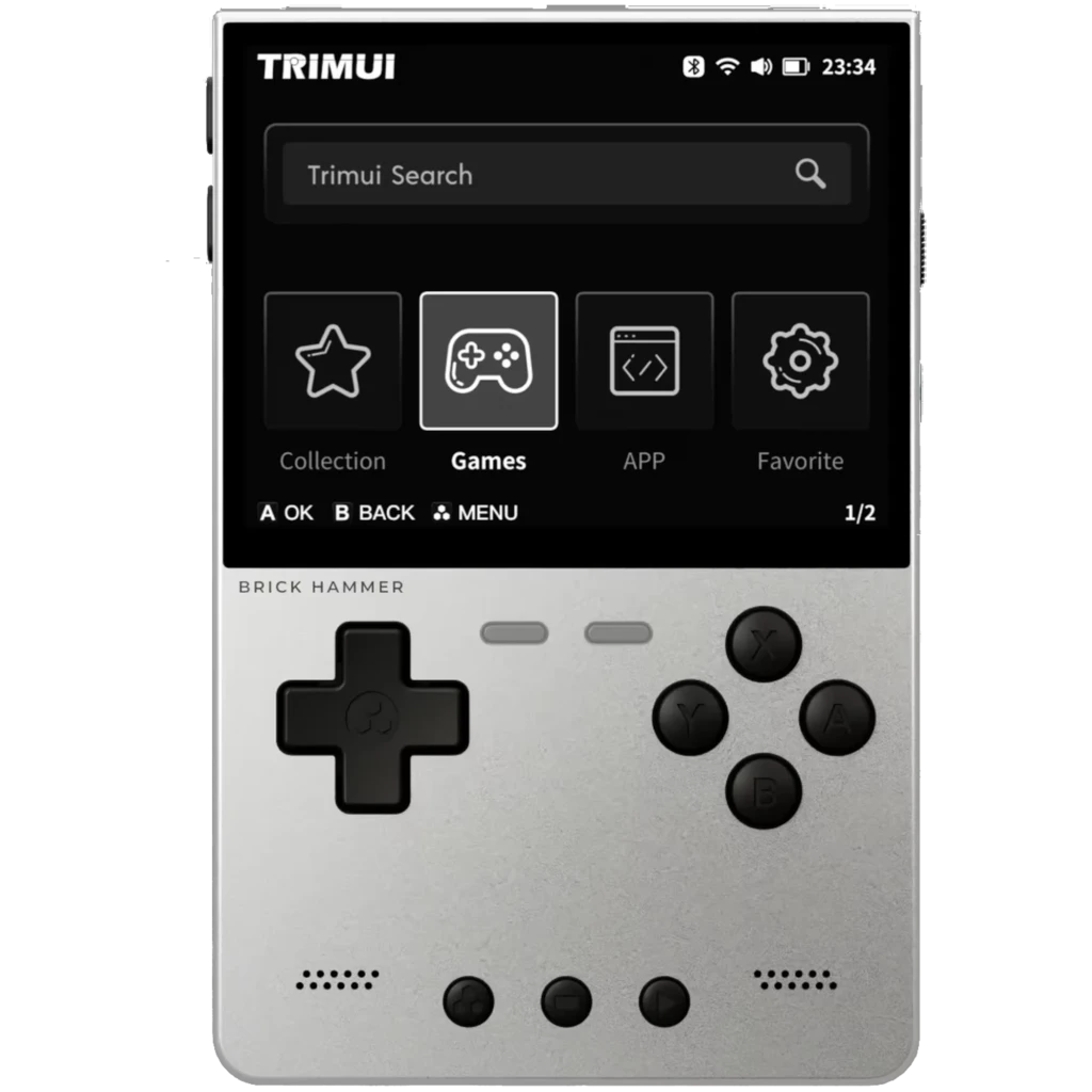 Trimui Brick Hammer Metal (sem cartão SD) Prata - Consola retro