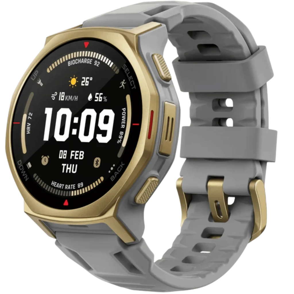 Amazfit T-Rex 3 Pro Relógio Desportivo com GPS, 19 dias de autonomia, mapas offline, Artic Gold