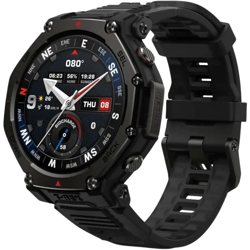 Amazfit T-Rex 3 Pro Relógio Desportivo com GPS, 19 dias de autonomia, mapas offline, Tactical Black