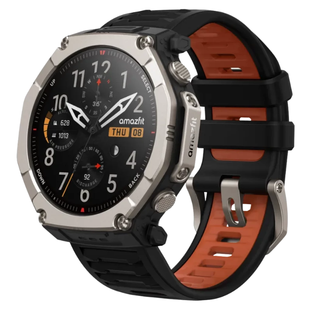 Amazfit T-Rex Ultra 2 Magma Preto Ecrã AMOLED 1,5" WiFi GPS - Relógio Inteligente