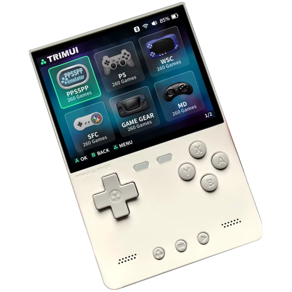 Trimui Brick (sem cartão SD) Branco - Consola retro