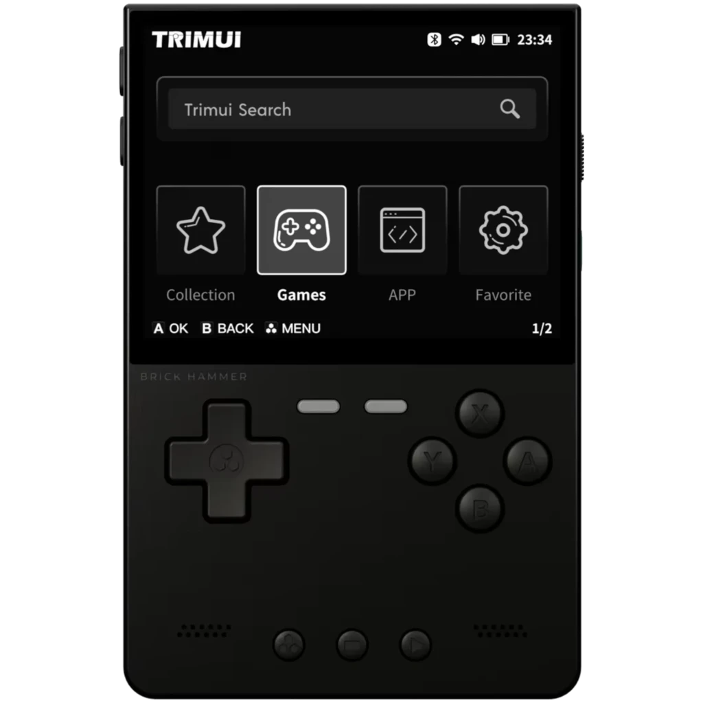 Trimui Brick Hammer Metal (sem cartão SD) Preto - Consola retro