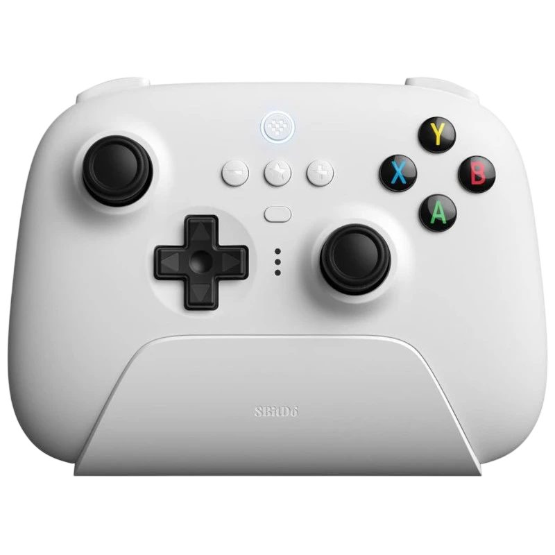 8BitDo Ultimate 2.4G com base de carregamento Branco - Gamepad para PC/Android/Steam
