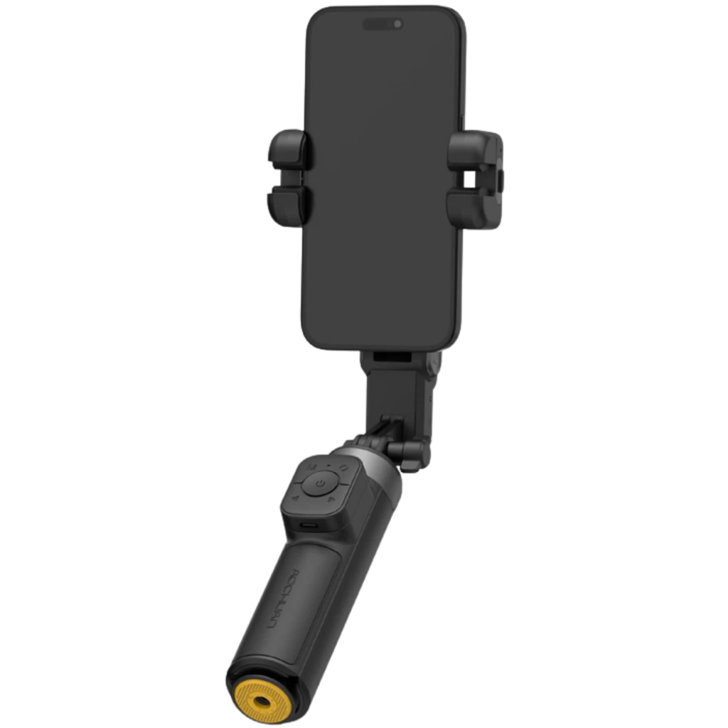AOCHUAN M3 Pro Mini Gimbal Estabilizador de 3 Eixos para Smartphone, Dobrável, Preto