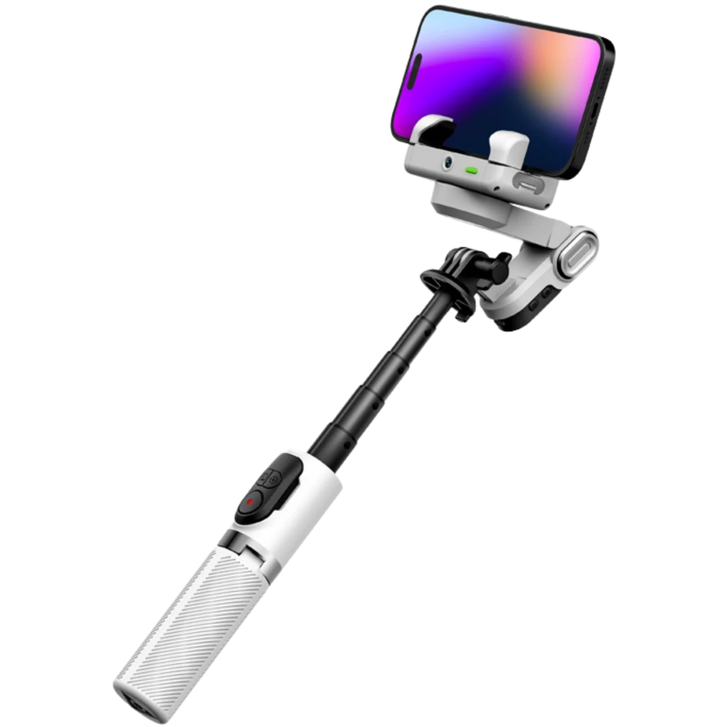 AOCHUAN Smart M1 Pro Gimbal Estabilizador para Smartphone Dobrável Branco