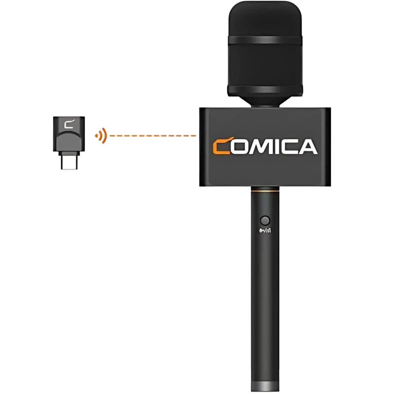 COMICA Revo S Microfone sem fio de mão para entrevistas USB-C
