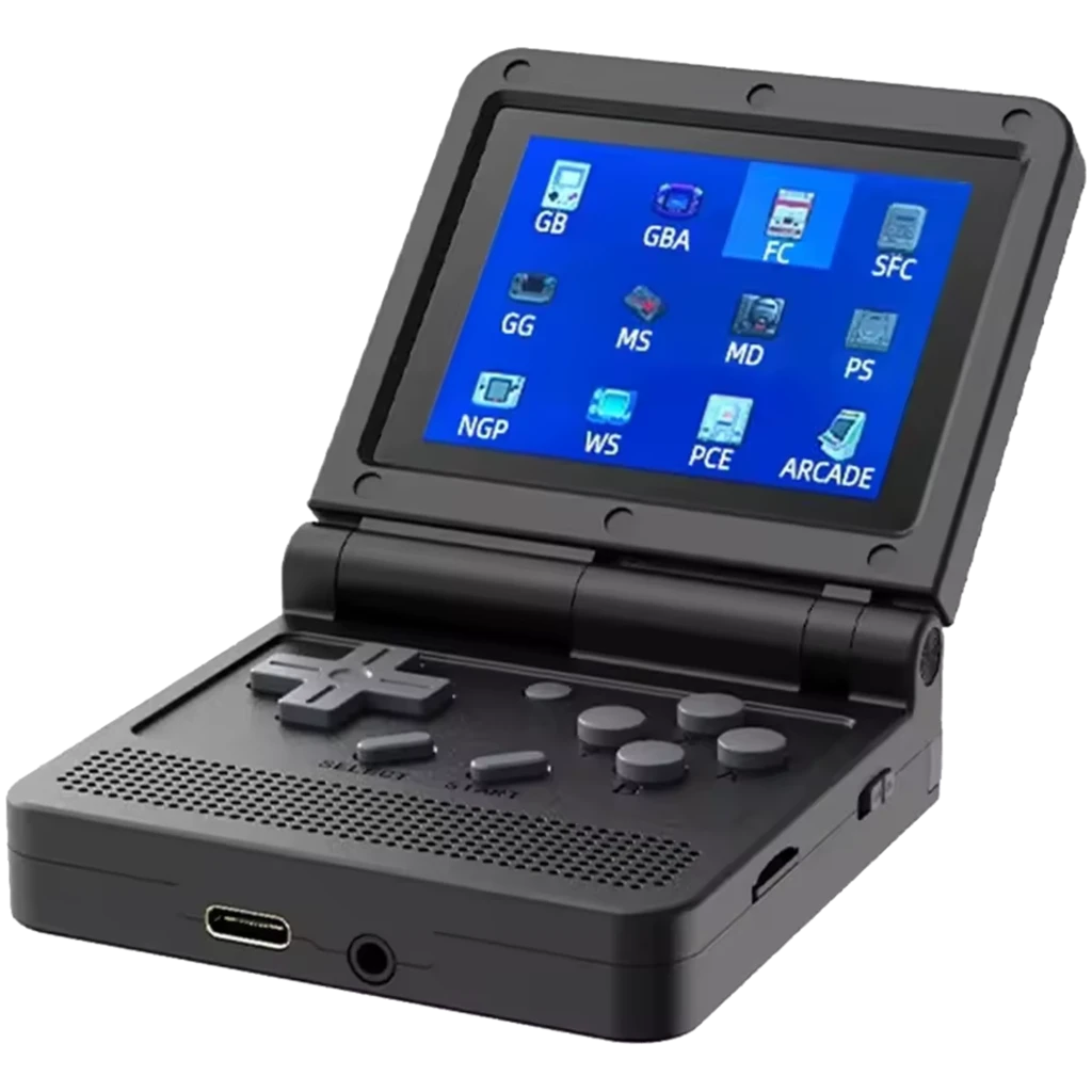 Powkiddy V90 Consola Portátil Retro Preta