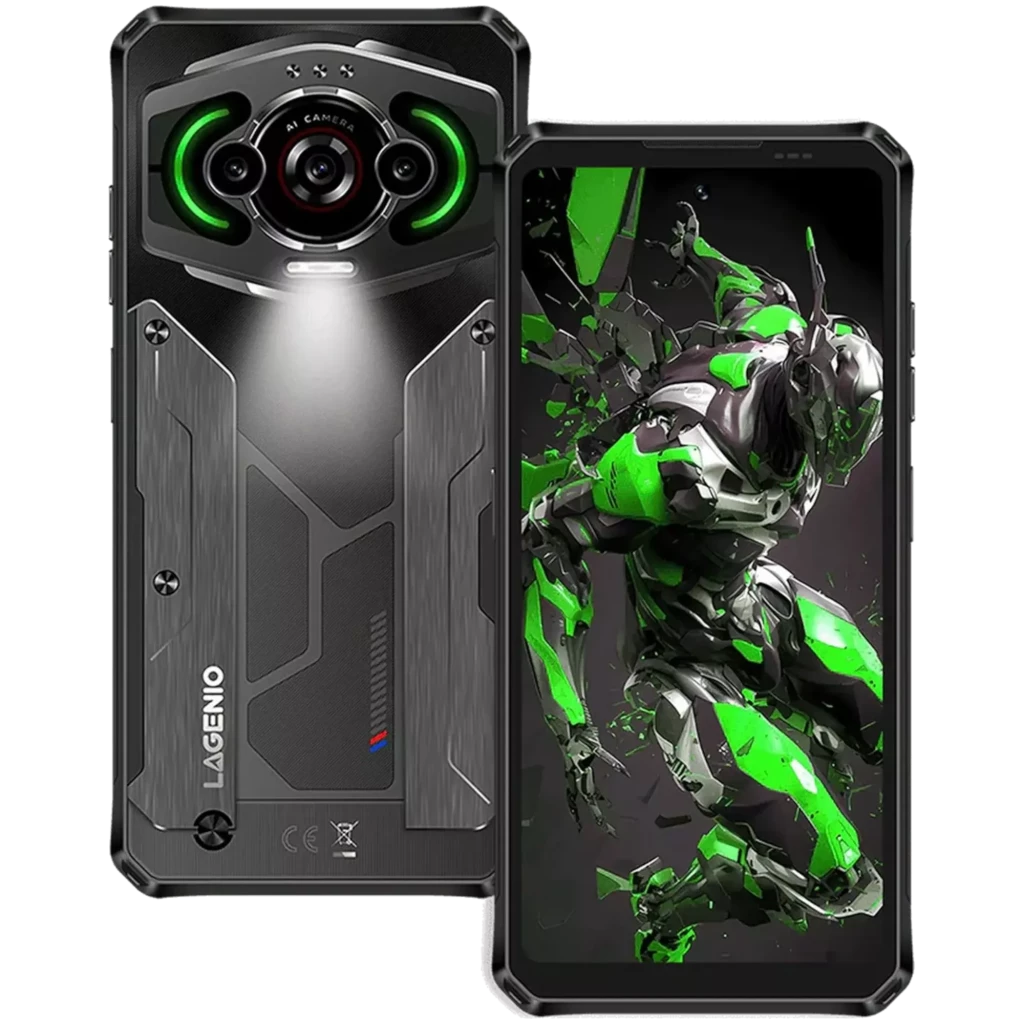 Lagenio Panther 1 128 GB Preto Rugged 4 GB de RAM Bateria de 5150 mAh