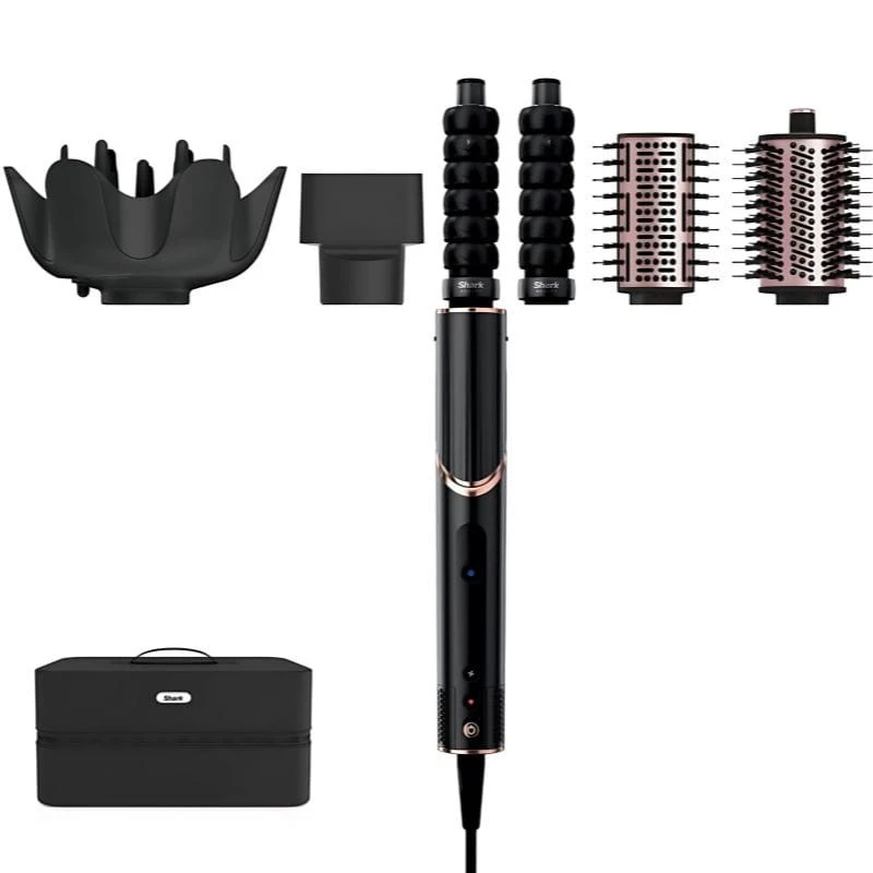 Shark FlexStyle Escova modeladora de cabelo com 5 cabeças - Preto