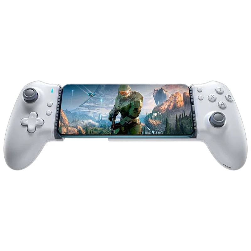EasySMX M15 Branco Android/iOS (USB-C) - Gamepad para smartphones - Botões Mecânicos - Hall Joysticks -Vibração Ajustável - Plug and Play
