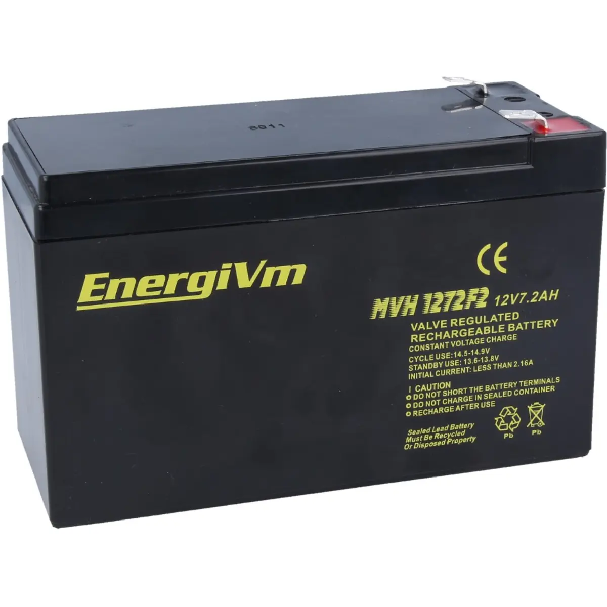 EnergiVM MVH1272F2 - Bateria de Chumbo (Pb) 12V 7.2Ah (term. largos)