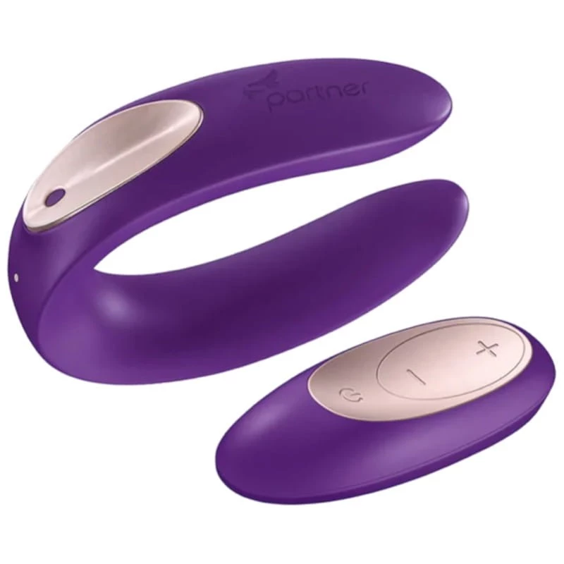 Satisfyer Partner Plus Remote Violeta - Vibrador de Dupla Estimulação