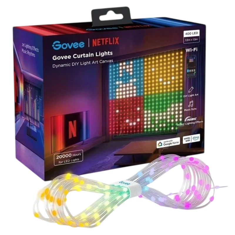 Govee H70BC Edição Netflix - Cortina LED Inteligente