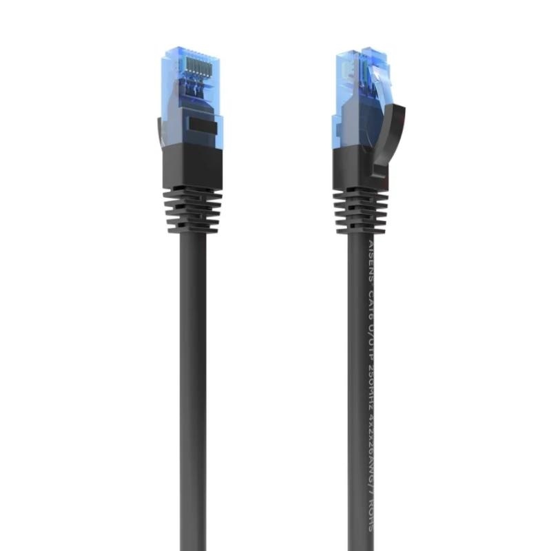 Aisens Cable RJ45 CAT.6 UTP AWG26 CCA Negro 0.5M