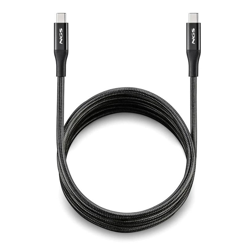 NGS Cable carga rapida USB C a USB C de 2 m