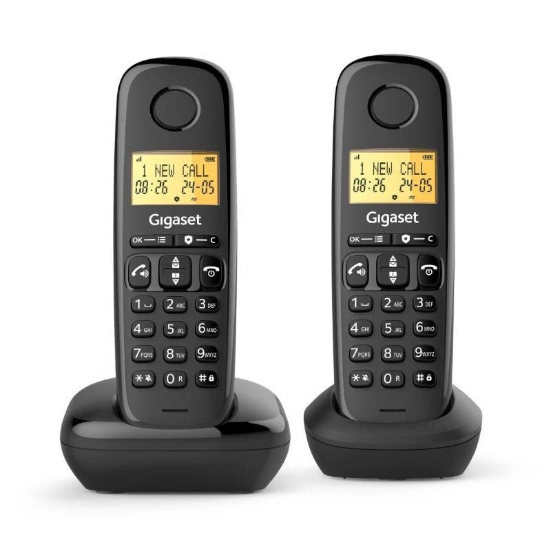Gigaset Basic 100 Inalámbrico DECT Negro Duo