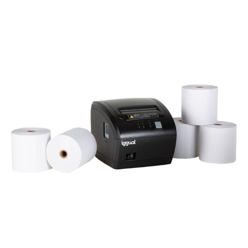 Kit impresora térmica tickets TP EASY 80 + 5 rollo