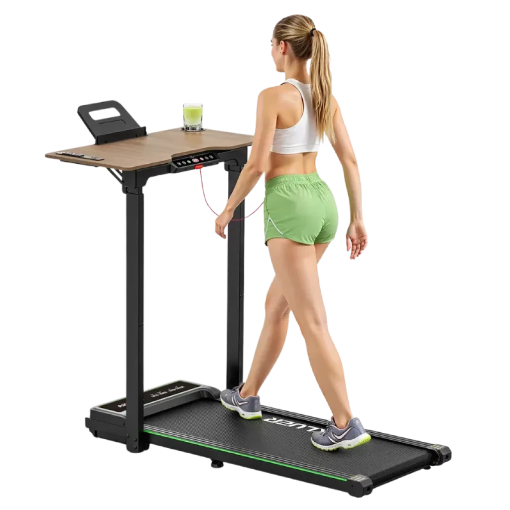 Cinta de Correr Akluer con Escritorio con altura ajustable, 1-10 km/h, 2.5HP