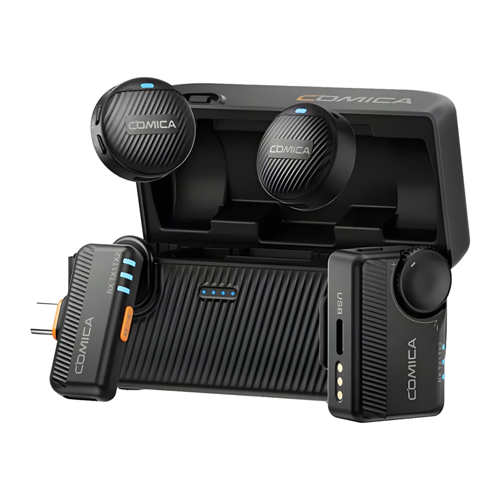 Comica Vimo Me Combo Preto USB-C cancelamento de ruído 48kHz Microfone sem fios
